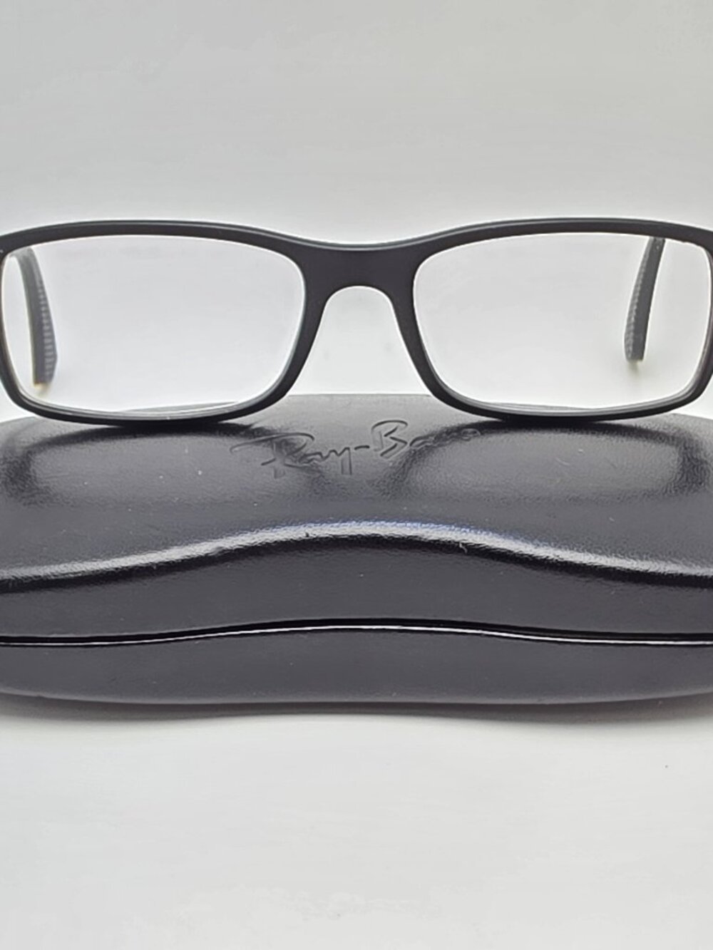 Ray-Ban RB7017 5196 Matte Black Eyeglasses Frame w/ Flexhinge and Case 54-17-145